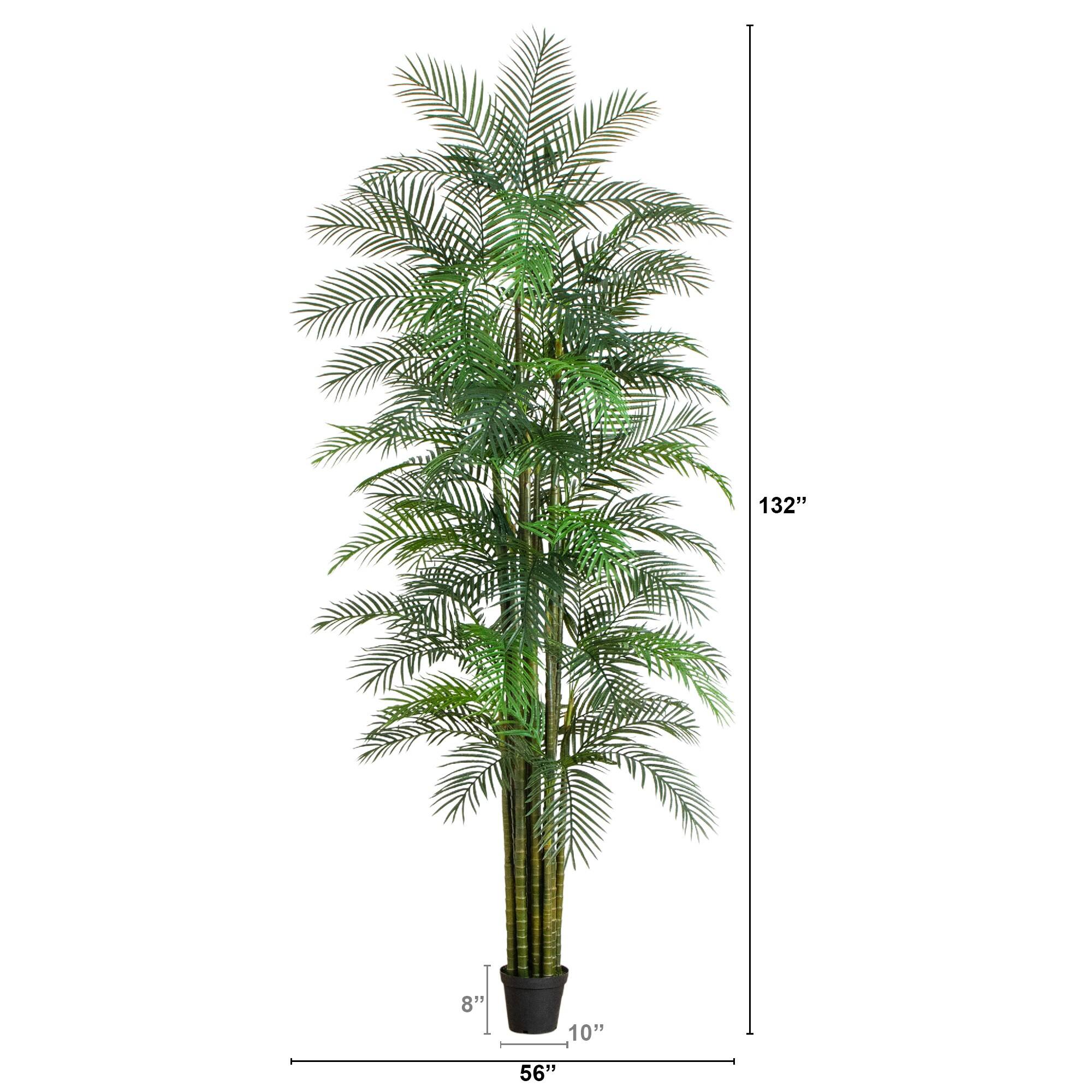 12ft. UV Resistant Artificial Areca Palm Tree (Indoor/Outdoor)